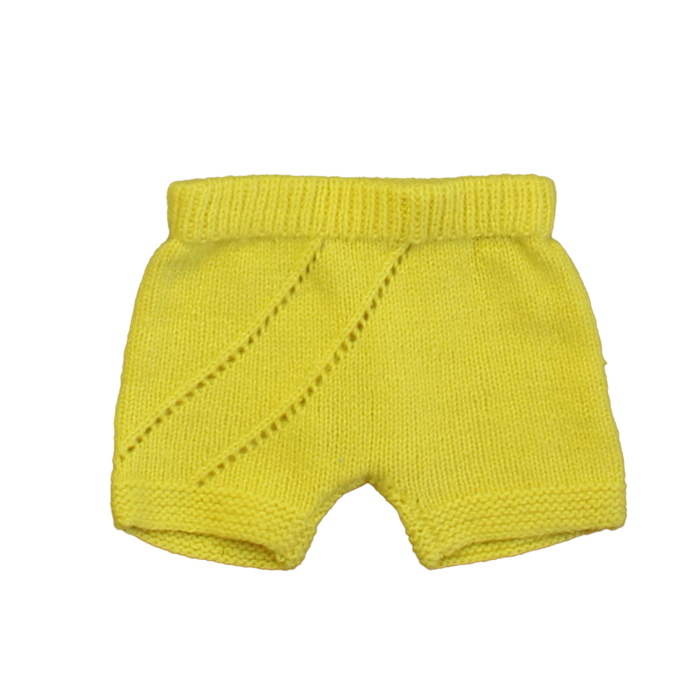 Flora and Henri Unisex Yellow Shorts size: 12 Months